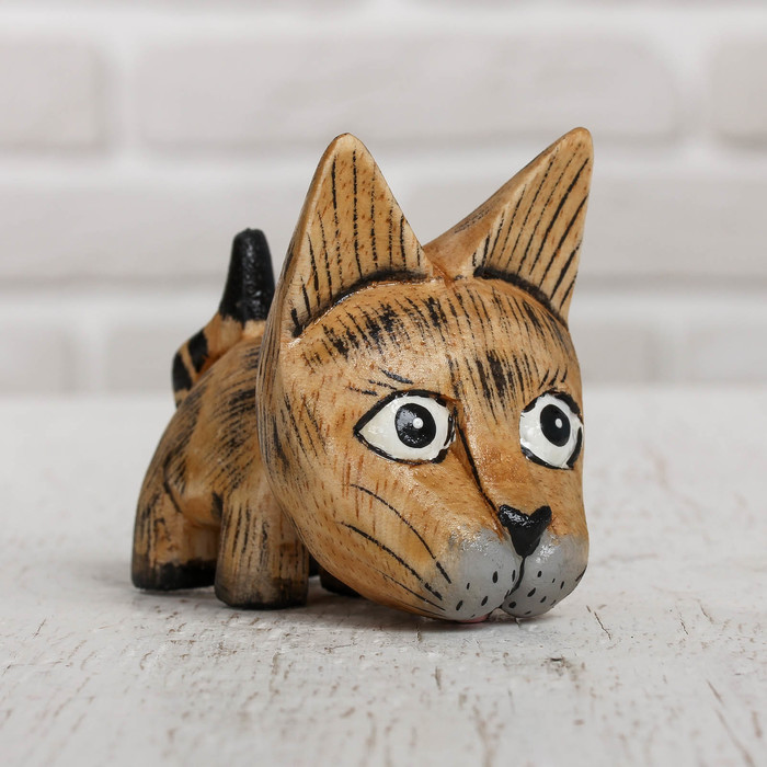 Сувенир дерево "Котёнок" 9х5,5х7,5 см