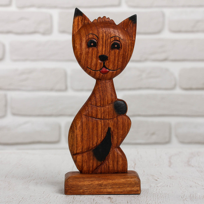 Сувенир дерево "Кошечка" 8х4,5х19 см
