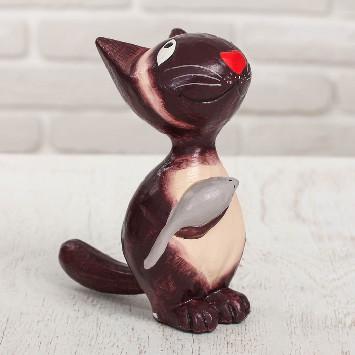 Сувенир дерево "Кот Мяука" 13х8х17 см