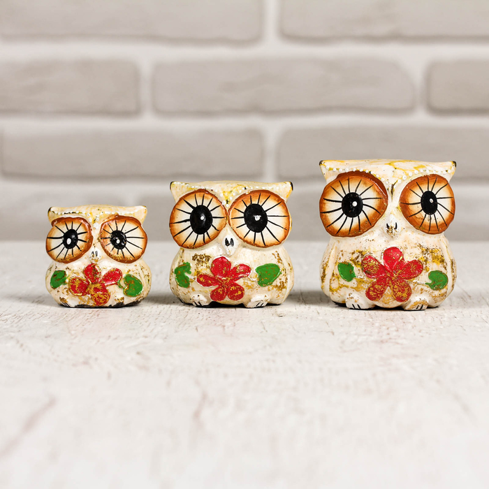 Сувенирный набор "Совы" 12,5х5,5х6,5 см