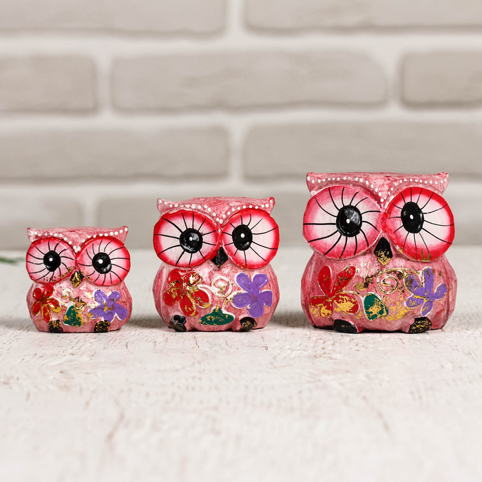 Сувенирный набор "Совы" 12,5х5,5х6,5 см