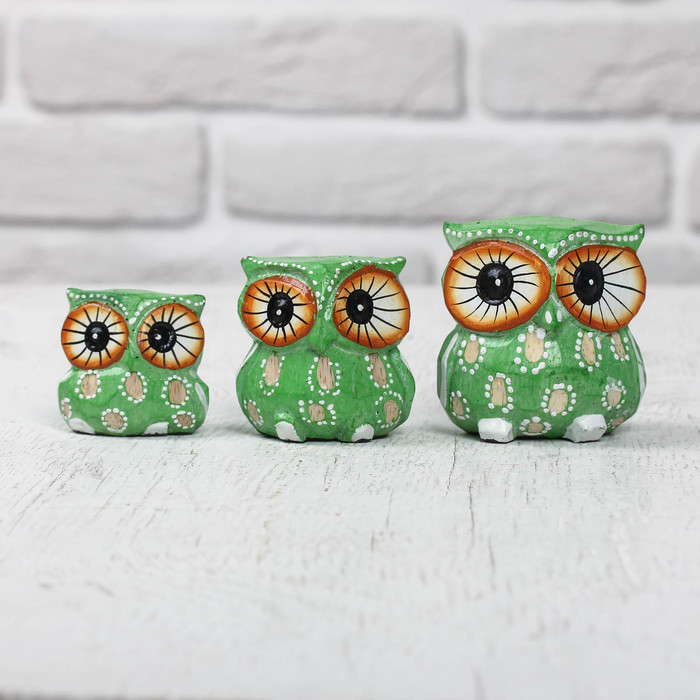 Сувенирный набор "Совы" 12,5х5,5х6,5 см