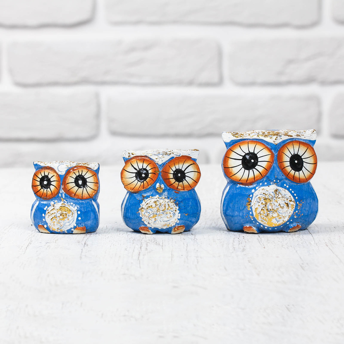 Сувенирный набор "Совы" 12,5х5,5х6,5 см