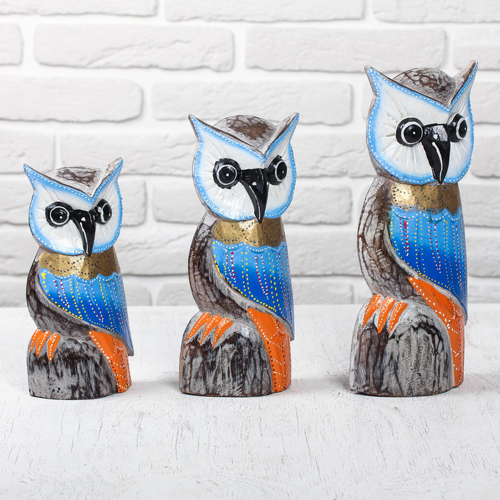 Сувенирный набор "Совы" 26х7х30 см