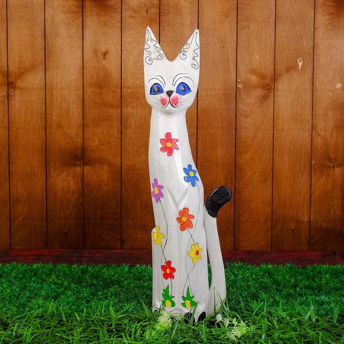 Сувенир дерево "Кошка" 60х12х6,5 см