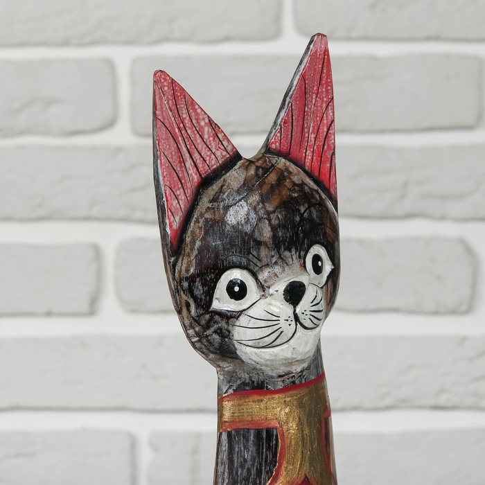 Сувенир дерево "Кошка" 60х12х6,5 см