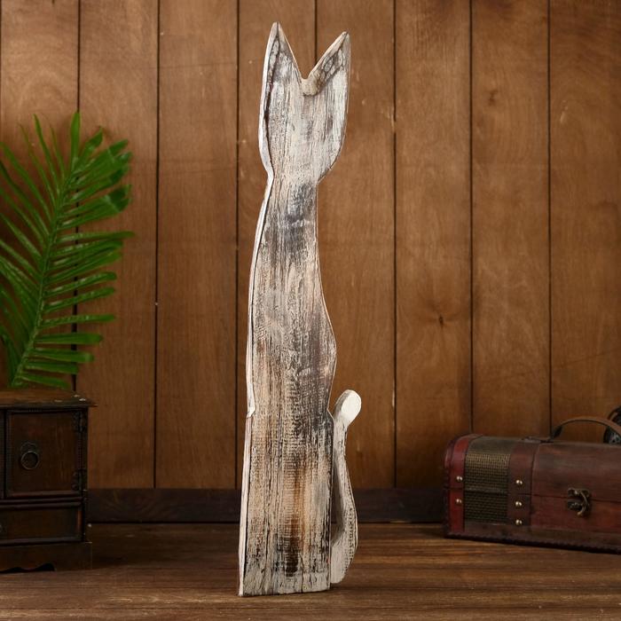 Сувенир дерево "Кошка" 60х12х6,5 см