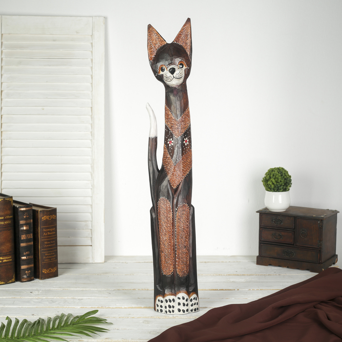 Сувенир дерево "Кошечка" 80х12,5х5,5 см