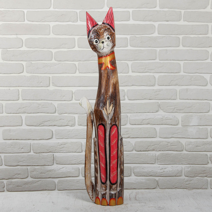 Сувенир дерево "Кошечка" 80х12,5х5,5 см