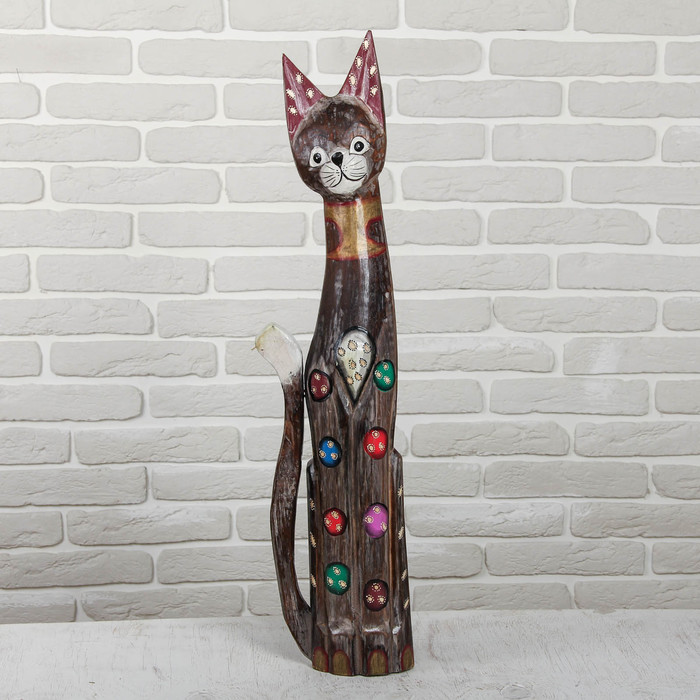 Сувенир дерево "Кошечка" 80х12,5х5,5 см