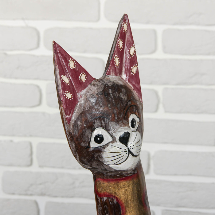 Сувенир дерево "Кошечка" 80х12,5х5,5 см