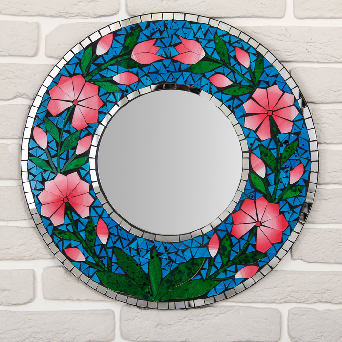 Панно зеркальное "Цветы" 50х1х50 см