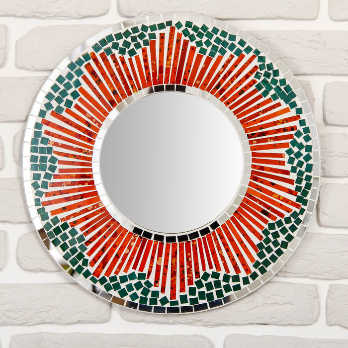 Панно зеркальное "Красная звезда" 40х1х40 см