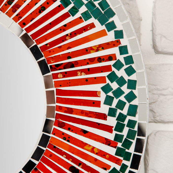 Панно зеркальное "Красная звезда" 40х1х40 см