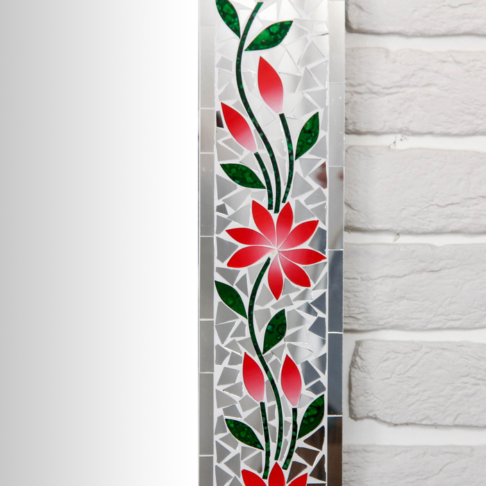 Панно зеркальное "Цветы" 60х1х40 см