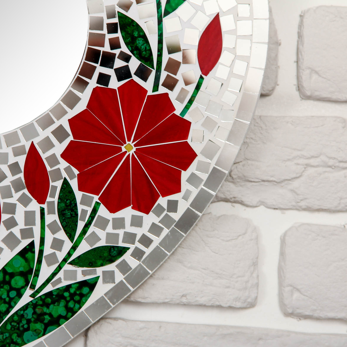 Панно зеркальное "Сердце" 36х1х37,5 см