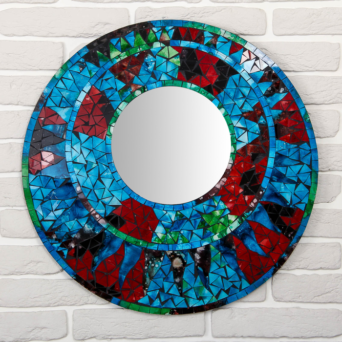 Панно зеркальное "Два круга" 60х1х60 см