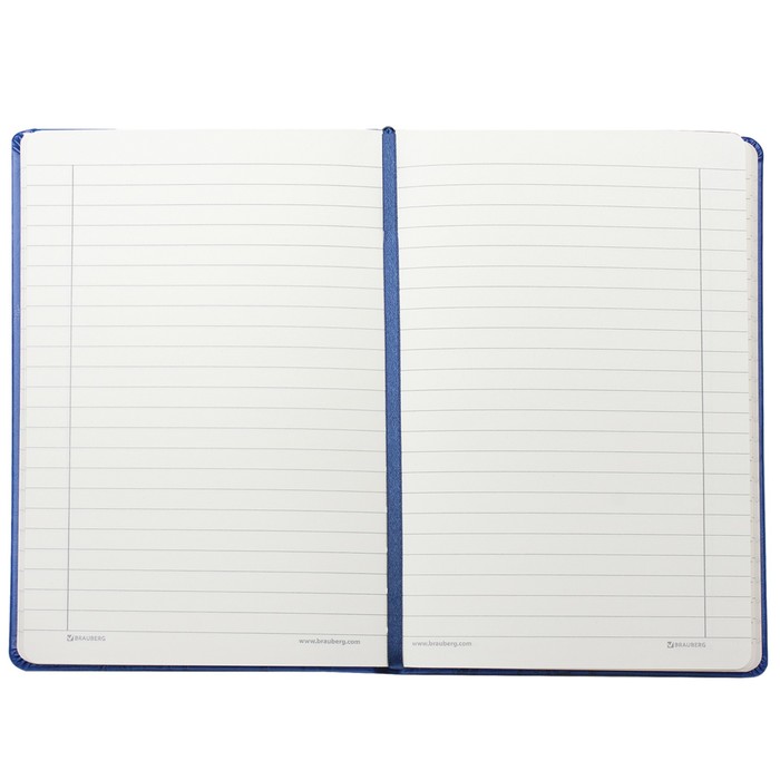 Бизнес-блокнот А5, 128 листов BRAUBERG Feelings, кожзам с тиснением, синий