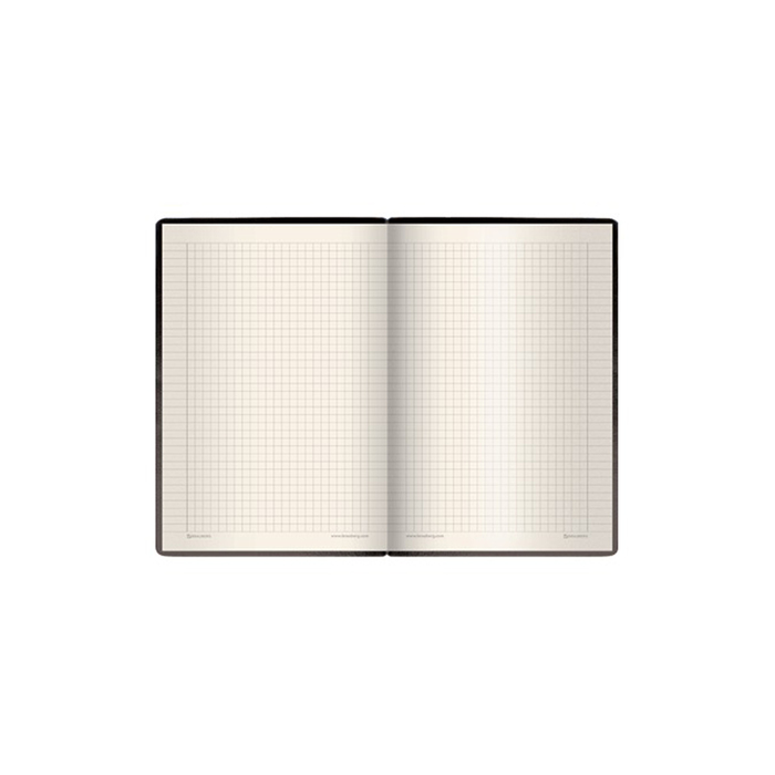 Бизнес-блокнот А6, 128 листов BRAUBERG Black Jack, кожзам гладкий, на резинке, чёрный