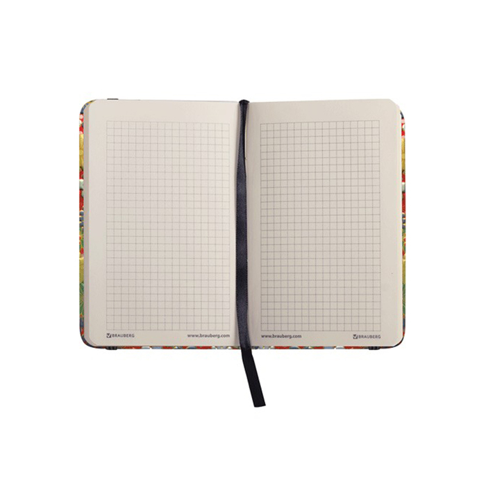 Блокнот твёрдая обложка А7, 80 листов Muse, на резинке, металлизированная обложка