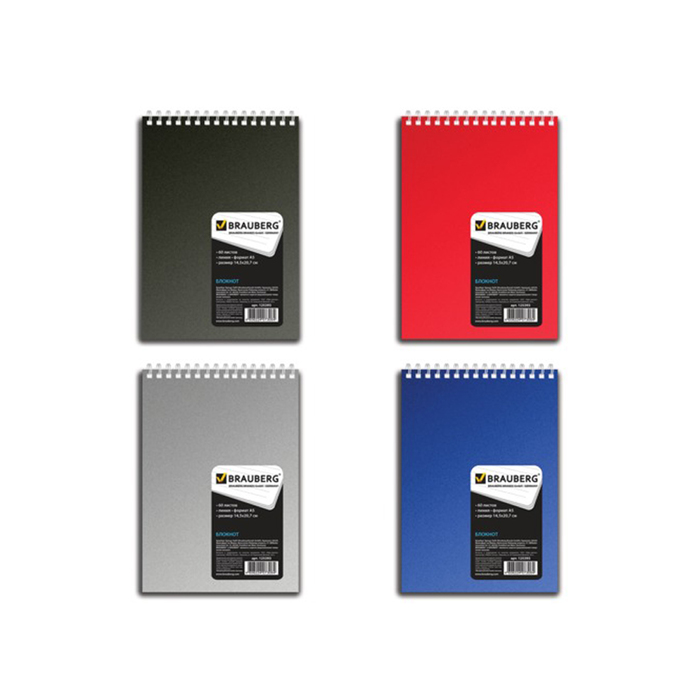 Блокнот в пластиковой обложке А5, 60 листов на гребне «Класс»