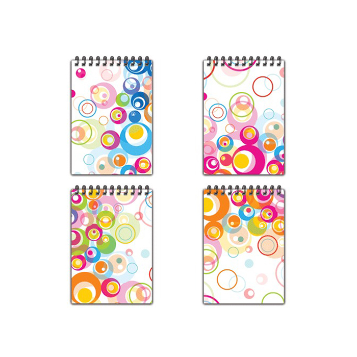 Блокнот в пластиковой обложке А6, 60 листов на гребне «Пузыри»