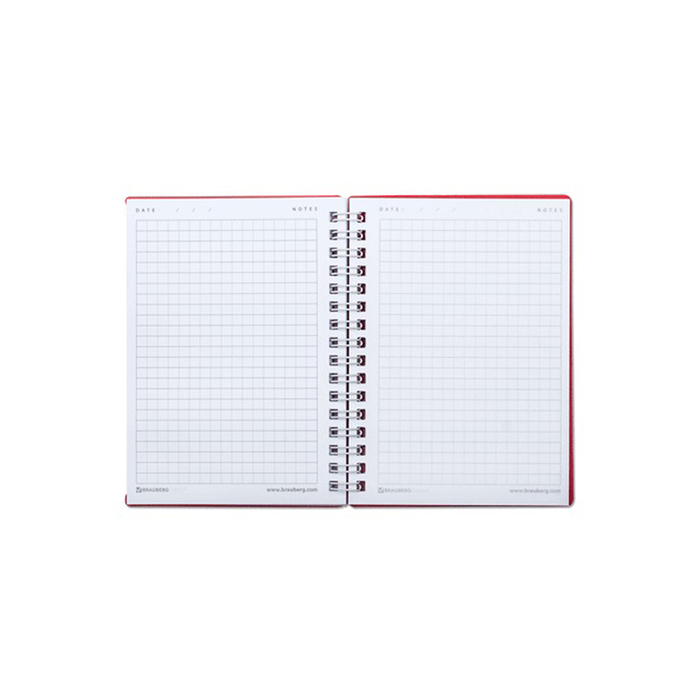 Блокнот в пластиковой обложке А6, 80 листов на гребне «Бабочки»