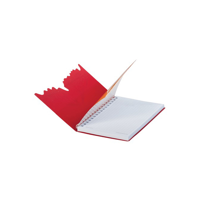 Блокнот в пластиковой обложке А6, 80 листов на гребне «Бабочки»