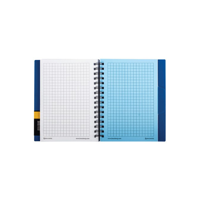 Блокнот в пластиковой обложке А6, 80 листов на гребне «Однотонный», 1 разделитель