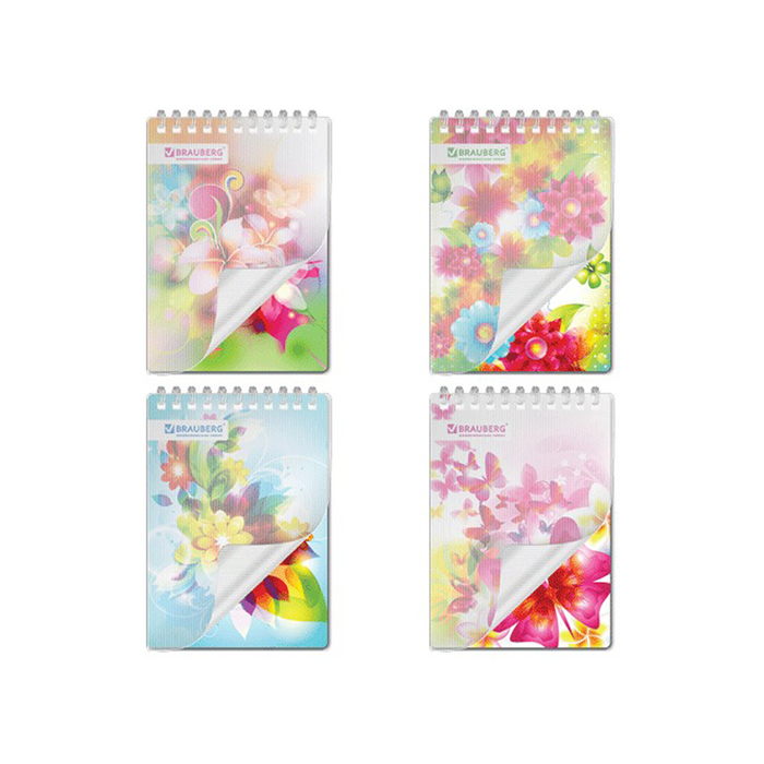 Блокнот в пластиковой обложке А6, 80 листов на гребне «Чувство»