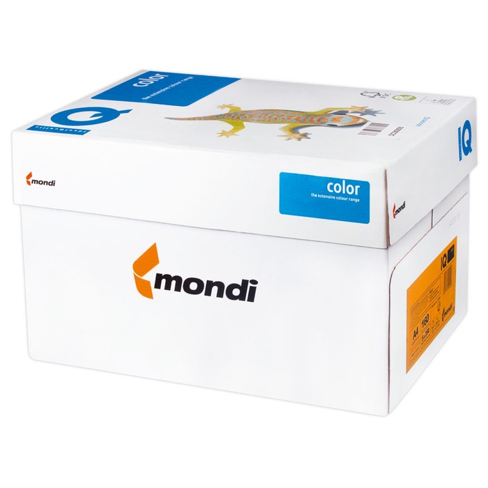 Бумага цветная А4, 250 листов IQ COLOR, 160г/м2, AG10-золото