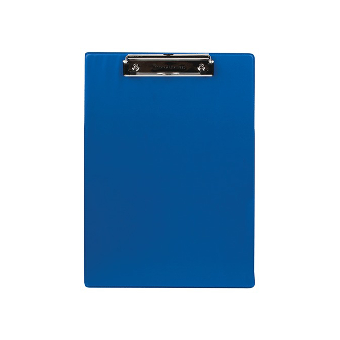 Планшет с прижимом А4 BRAUBERG NUMBER ONE, картон/ПВХ, синий