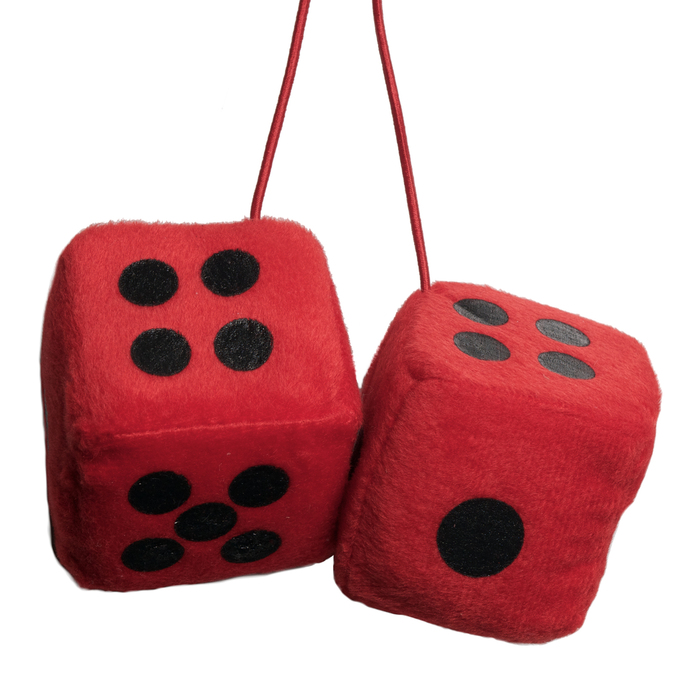 Ароматизатор воздуха Maxi Dice, кубики красные, новая машина