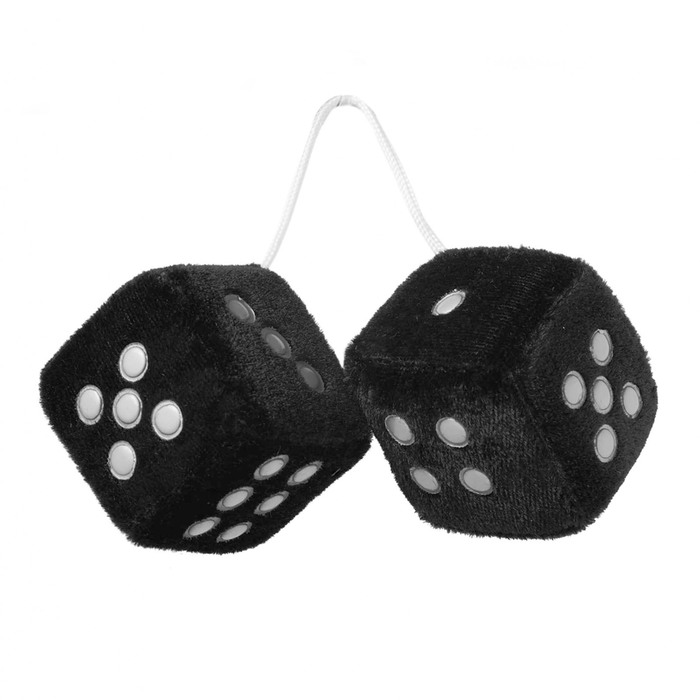 Ароматизатор Funky Dice, кубики черные, ваниль