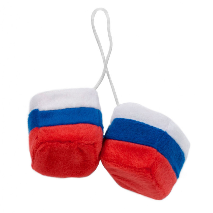 Ароматизатор Funky Dice, кубики триколор, ваниль