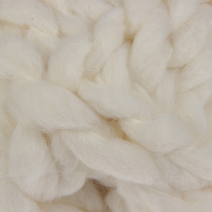 Пряжа "Ирида" 50% шерсть, 49% акрил, 1% полиэстер 40м/200гр (1 белый)