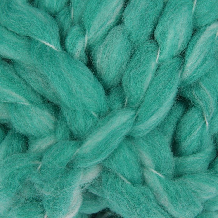 Пряжа "Ирида" 50% шерсть, 49% акрил, 1% полиэстер 40м/200гр (6 зелёный)