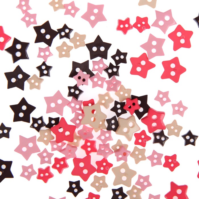 Набор пуговиц "Звездочки" 5гр (Ассорти 011)