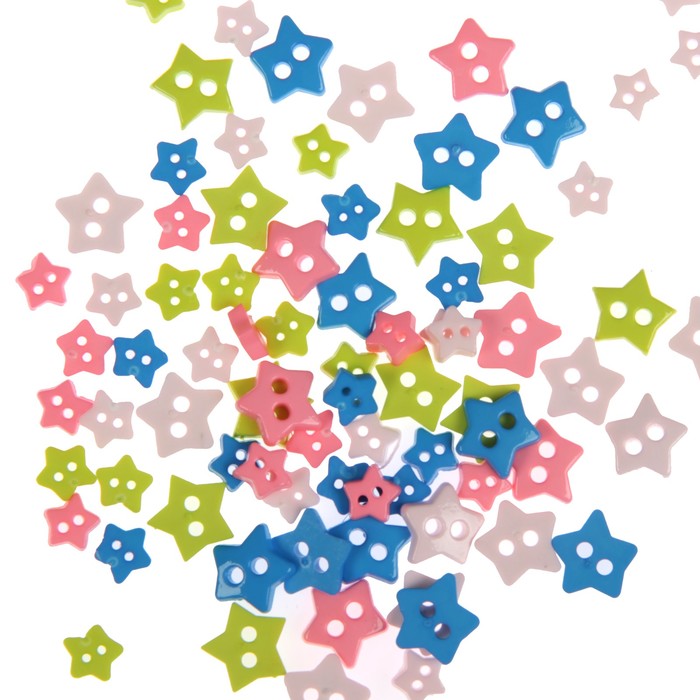 Набор пуговиц "Звездочки" 5гр (Ассорти 13)