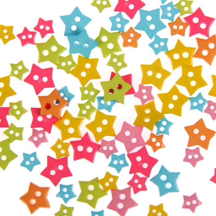 Набор пуговиц "Звездочки" 5гр (Ассорти 6)