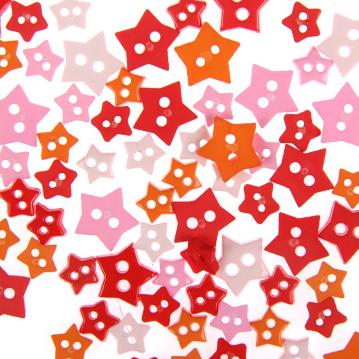 Набор пуговиц "Звездочки" 5гр (Ассорти А)