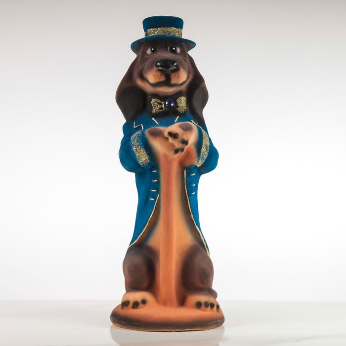 Копилка "Собака Олигарх", флок