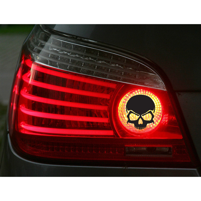 Набор наклеек на задние фары "Череп", 2 шт.