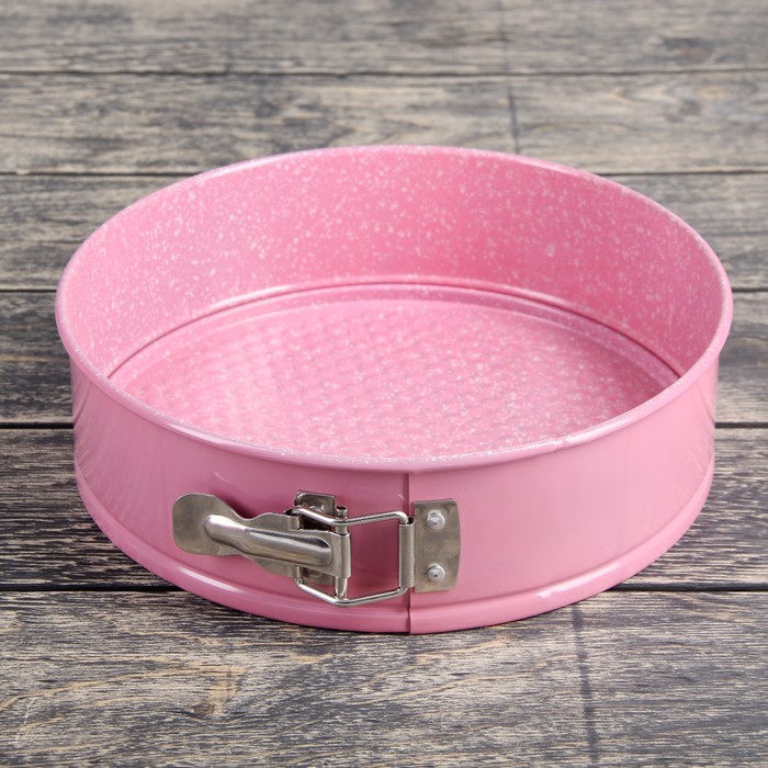 Набор форм для выпечки разъемных "Мраморный зефир. Круг", 3 шт, с антипригарным покрытием