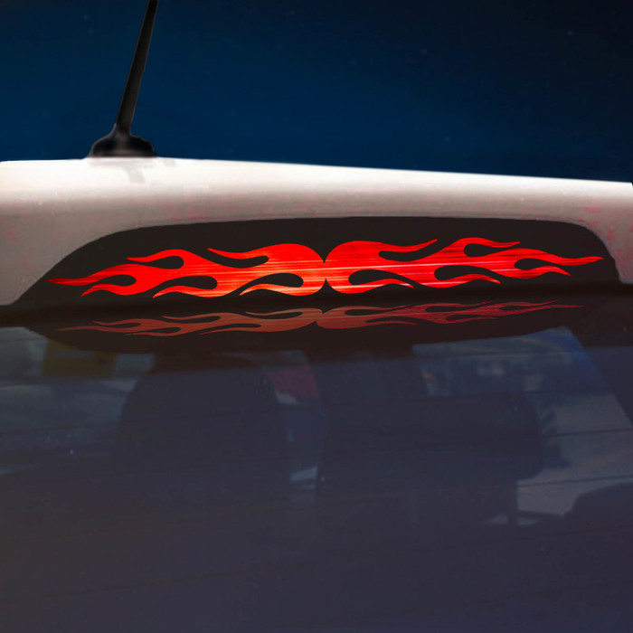 Наклейка на стоп сигнал на заднее стекло "Пламя"
