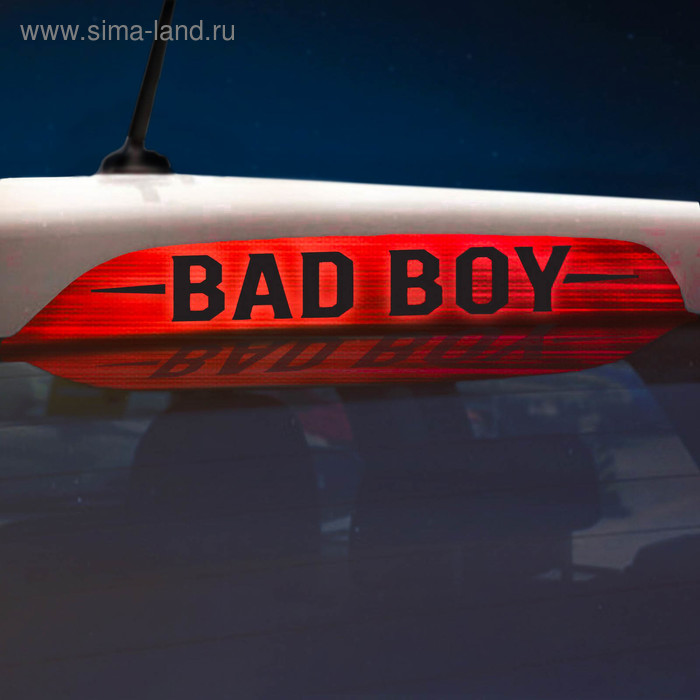 фото Наклейка на стоп сигнал на заднее стекло bad boy