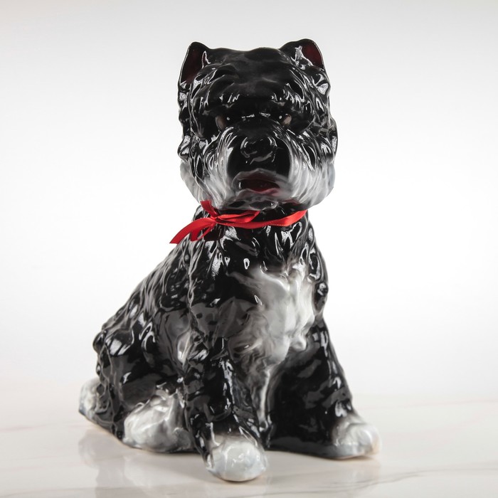 Копилка "СобакаКерн-Терьер" черный Глянец