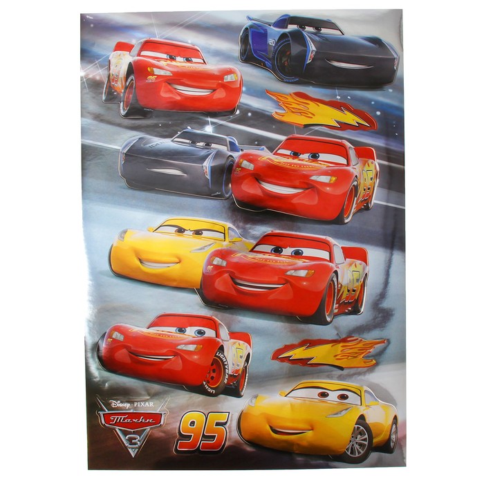 Наклейки Decoretto "Тачки: Я - скорость" 50х70 см