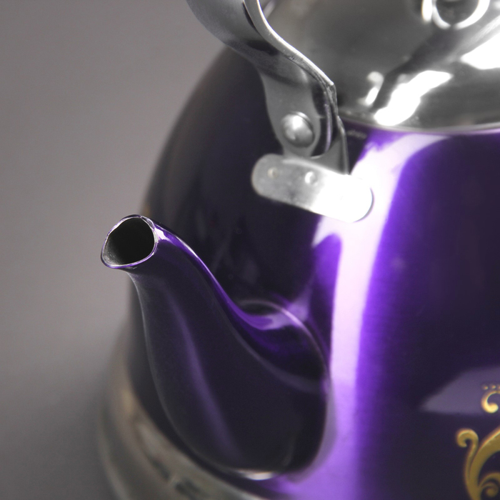 Чайник с ситом 1 л "Ясмин", цвет фиолетовый