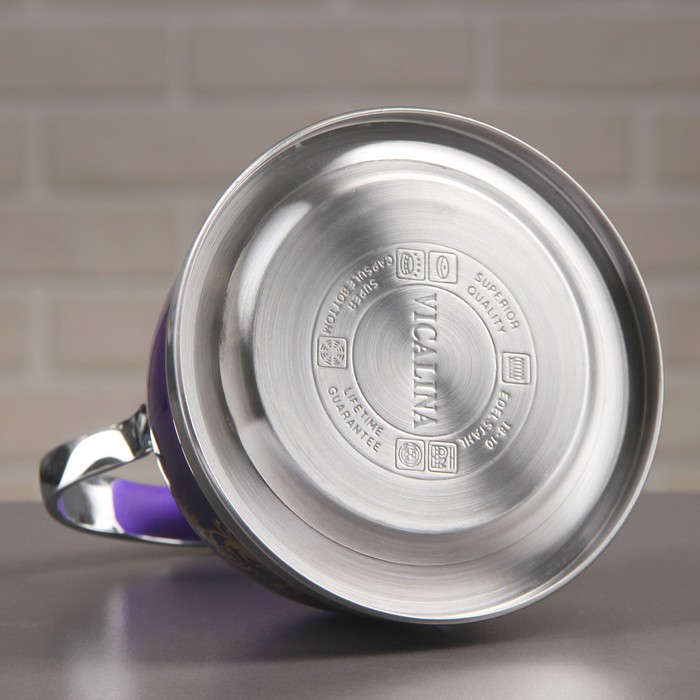 Чайник с ситом 1,5 л "Ясмин", цвет фиолетовый